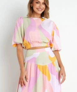 PUP52 Winifred Top - Pink Multi Clothing