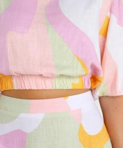PUP52 Winifred Top - Pink Multi Clothing