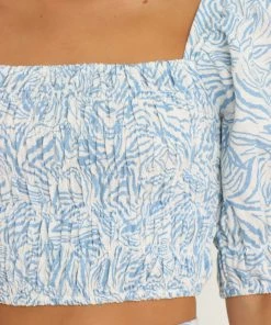 PUP9 Clothing Zoe Top - Blue